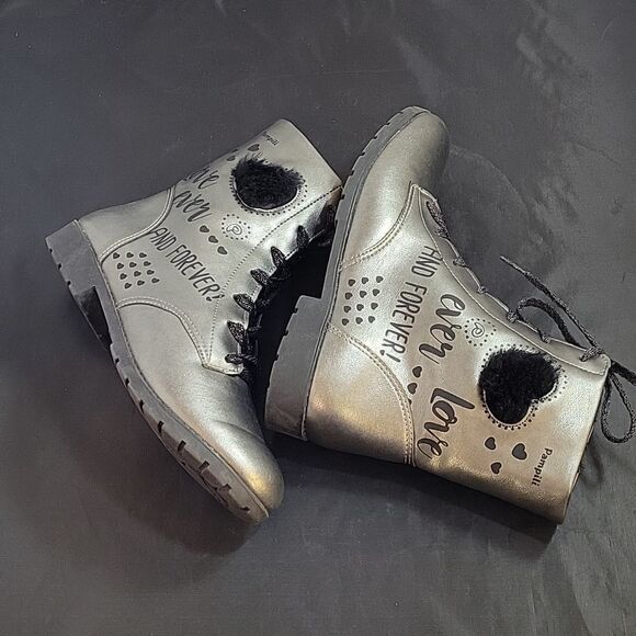 FOREVER 21 LACE UP SIDE ZIPPER CLOSURE ANKLE BOOT - Picture 15 of 15